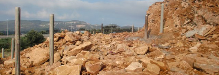 Topo de microestacas